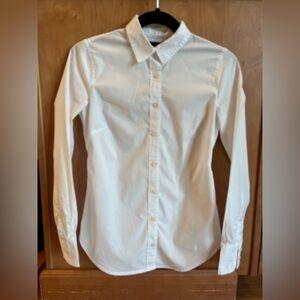 J. Crew Slim Fit White Button-down Shirt in good condition